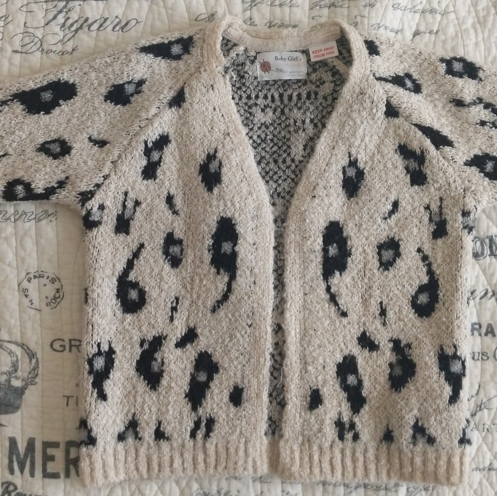 #htf zara animal print cardigan